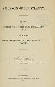 Cover of: Evidences of Christianity