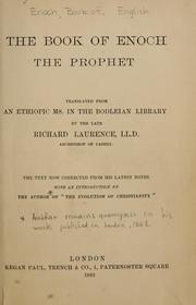 Cover of: The book of Enoch the prophet | 
