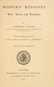 Cover of: Modern missions by Robert Young