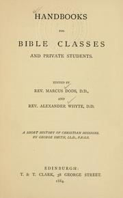 Cover of: Short history of Christian missions from Abraham and Paul to Carey, Livingstone, and Duff. by George Smith