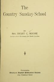 Cover of: The country Sunday-school
