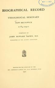 Cover of: Biographical record