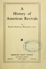 Cover of: A history of American revivals.