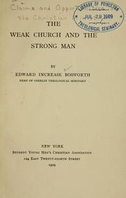 Cover of: The weak church and the strong man