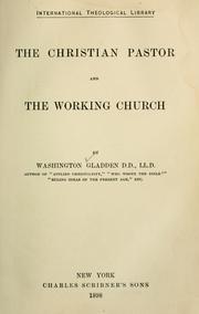 Cover of: The Christian pastor and the working church