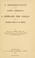Cover of: A dissertation on the gospel commentary of S. Ephraem the Syrian