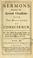 Cover of: Sermons preached on several occasions
