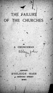 Cover of: The failure of the churches