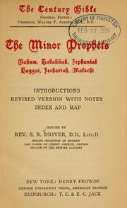 Cover of: The Minor Prophets : Nahum, Habakkuk, Zephaniah, Haggai, Zechariah, Malachi