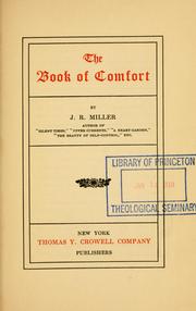 Cover of: The book of comfort