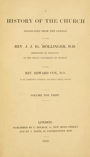 Cover of: A history of the church
