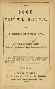 Cover of: The book that will suit you; or, a word for every one