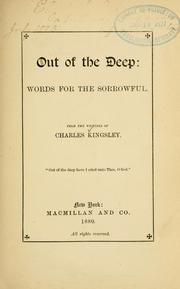 Cover of: Out of the deep: words for the sorrowful