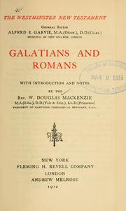 Cover of: Galatians and Romans