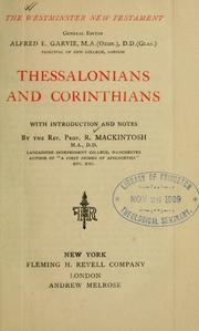 Cover of: Thessaolnians and Corinthians