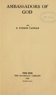 Cover of: Ambassadors of God by S. Parkes Cadman