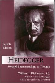 Cover of: Heidegger: Through Phenomenology to Thought (Perspectives in Continental Philosophy, No. 30)