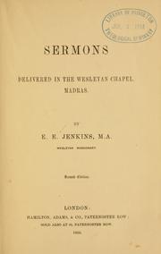 Cover of: Sermons delivered in the Wesleyan chapel, Madras