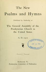 Cover of: The New Psalms and hymns