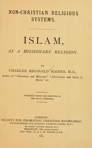 Cover of: Islam as a missionary religion