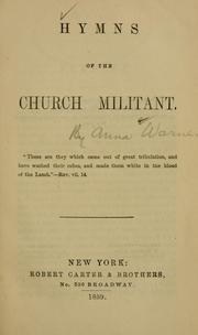 Cover of: Hymns of the church militant.