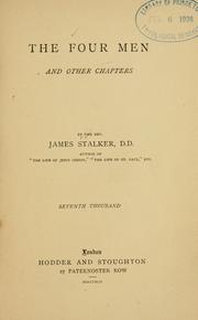Cover of: The four men and other chapters. by James Stalker