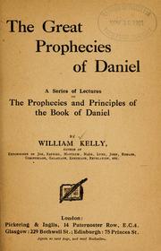 Cover of: The great prophecies of Daniel
