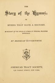 Cover of: The Story of the hymns by Hezekiah Butterworth