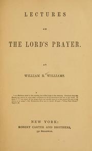 Cover of: Lectures on the Lord
