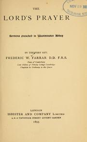 Cover of: The Lord's prayer by Frederic William Farrar