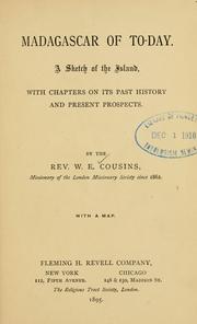Cover of: Madagascar of to-day by W. E. Cousins