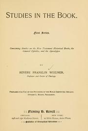 Cover of: Studies in the Book: First series [-third series]
