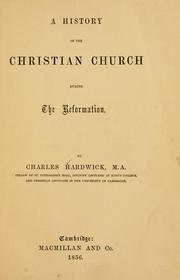 Cover of: history of the Christian church during the Reformation.