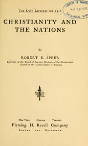 Cover of: Christianity and the nations.