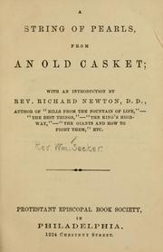 Cover of: A string of pearls from an old casket by William Secker