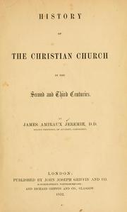 Cover of: History of the Christian church in the second and third centuries.