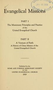 Evangelical missions by Benjamin H. Niebel