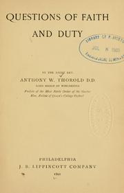 Cover of: Questions of faith and duty