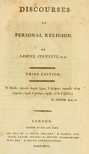 Cover of: Discourses on personal religion.