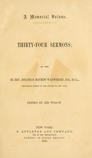 Cover of: Thirty four sermons