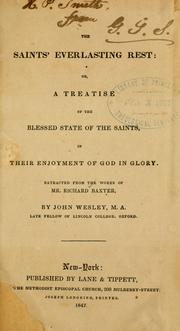 Cover of: The saints' everlasting rest by Richard Baxter