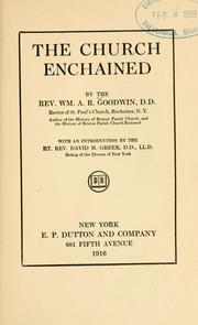 Cover of: The church enchained by William Archer Rutherford Goodwin