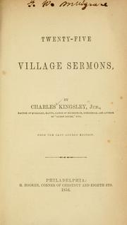 Cover of: Twenty-five village sermons by Charles Kingsley