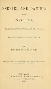 Cover of: Ezekiel and Daniel by Henry Cowles