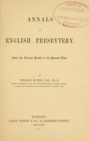 Cover of: Annals of English Presbytery | M