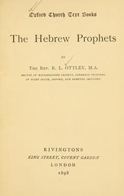 Cover of: Hebrew prophets