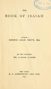 Cover of: The book of Isaiah. by Sir George Adam Smith