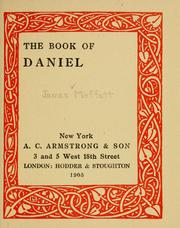 Cover of: book of Daniel.
