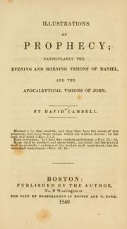 Cover of: Illustrations of prophecy by David Cambell
