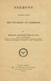 Cover of: Sermons preached before the University of Cambridge.